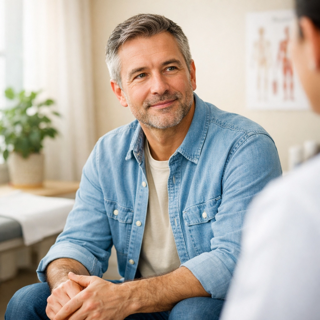 Patient in consultation with a VidaVital Medical provider